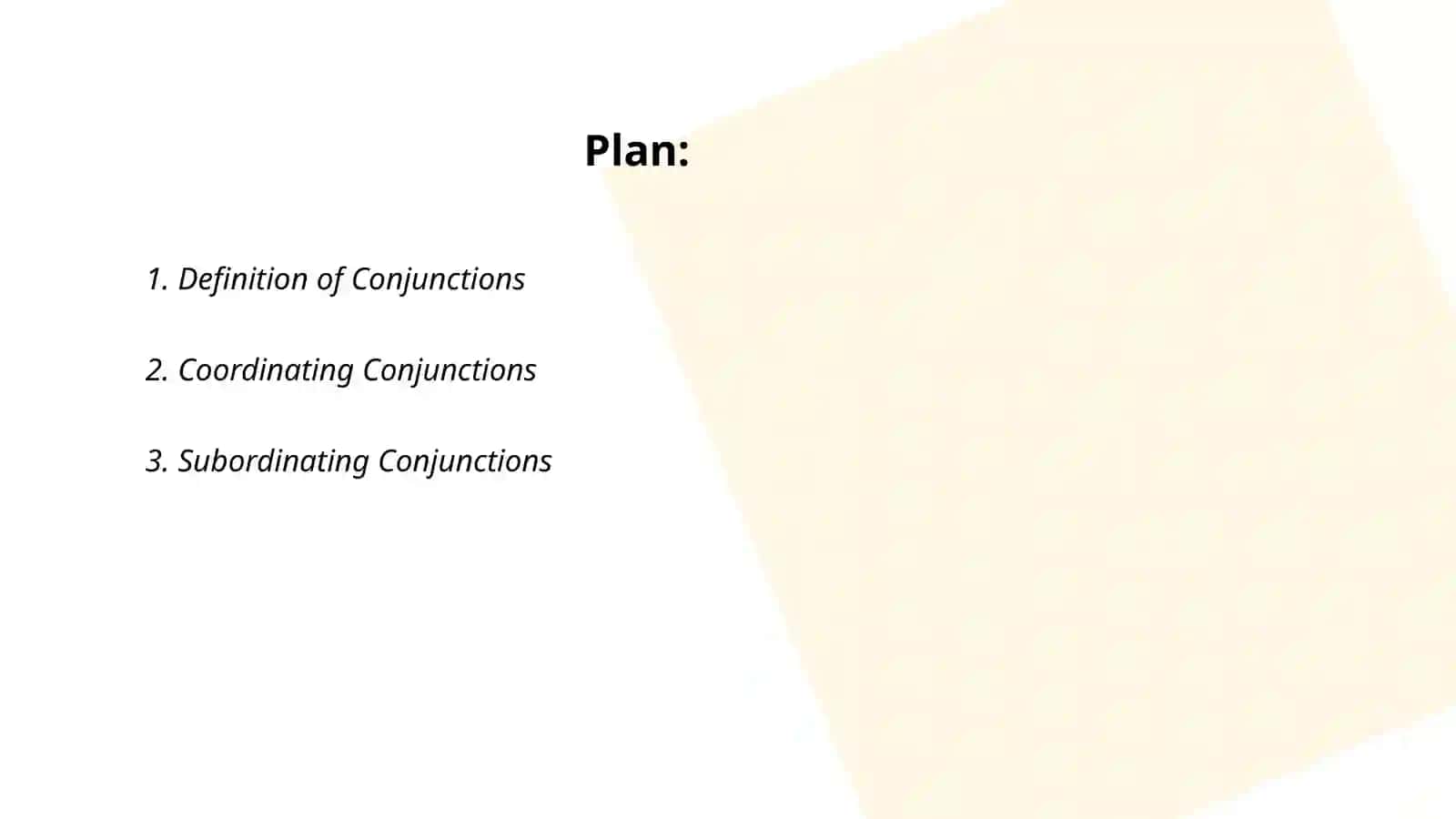 Conjunctions 2