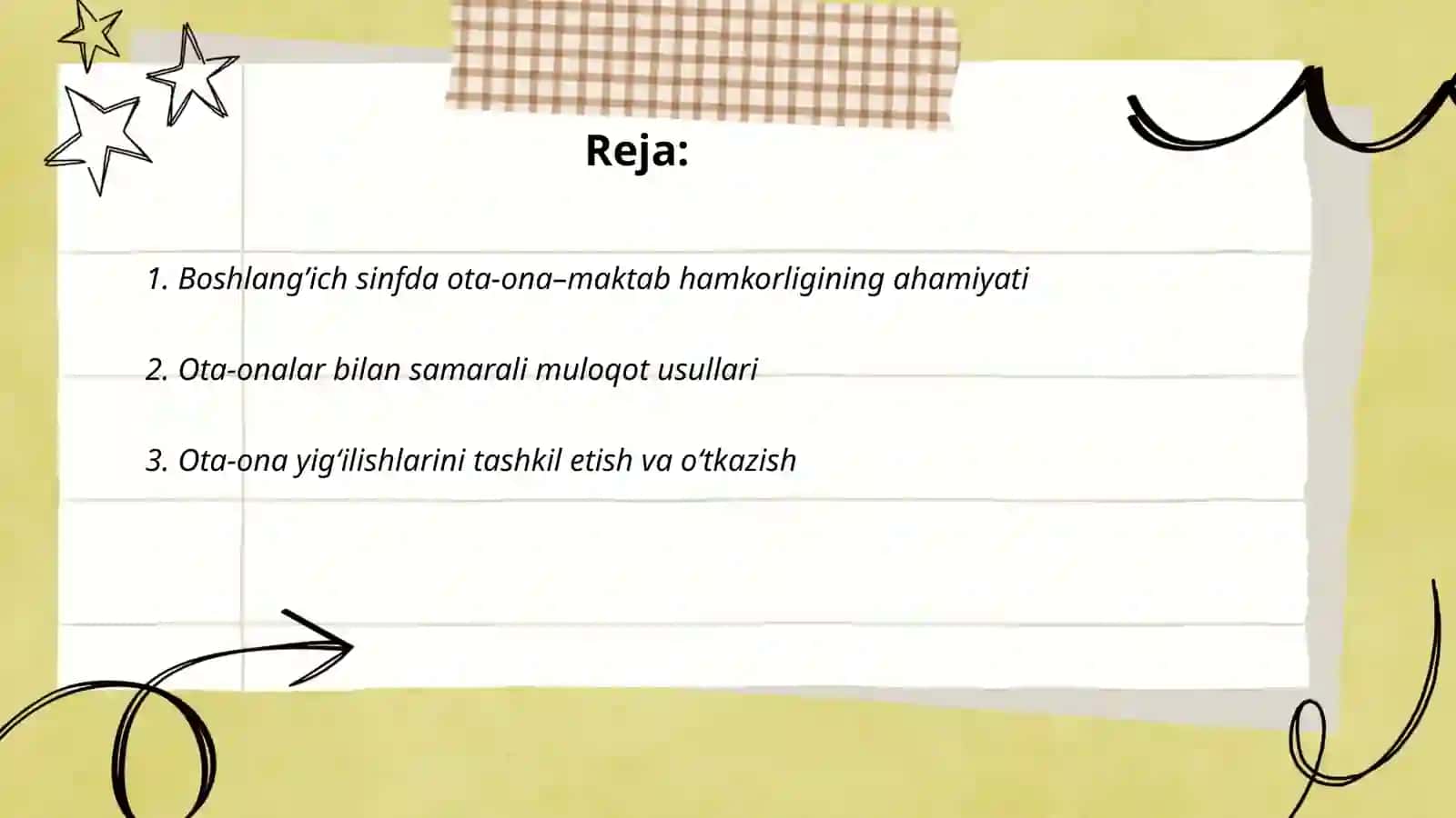 Boshlang’ich sinfda ota-onalar bilan hamkorlik - Xamidova Ruxshona 2