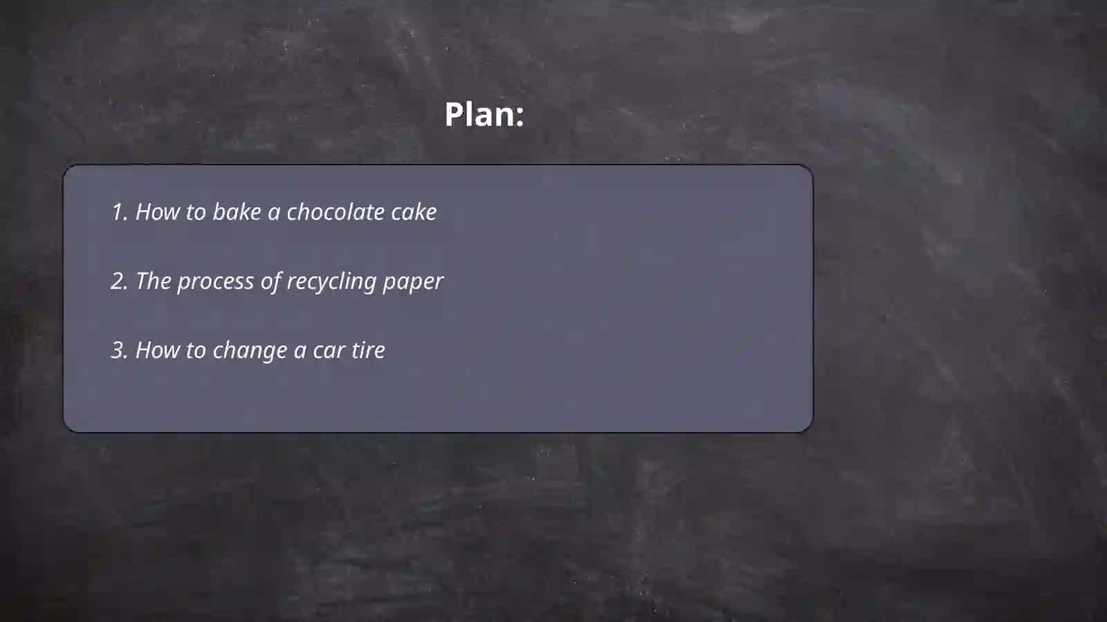 Process essay structure 2