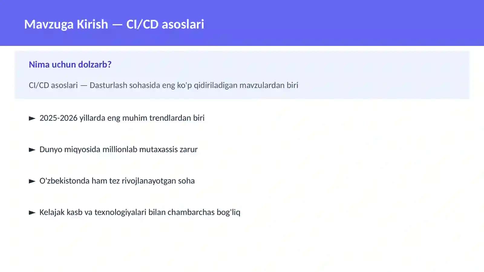 CI/CD asoslari 2