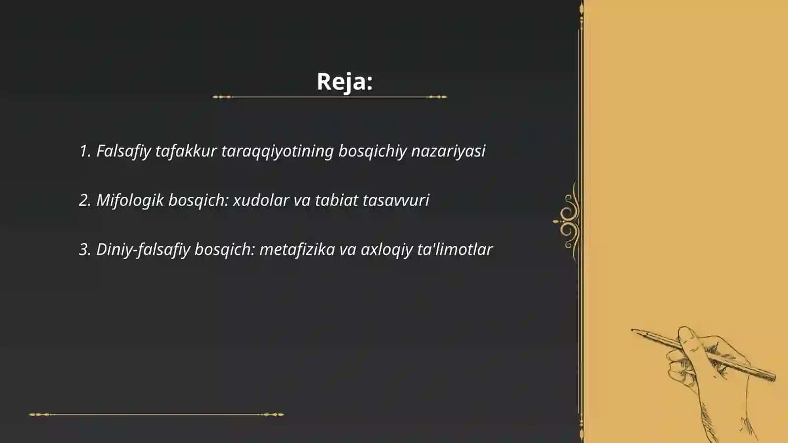 Falsafiy tafakkur taraqqiyoti bosqichlari 2