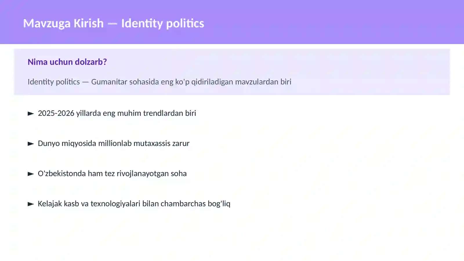 Identity politics 2