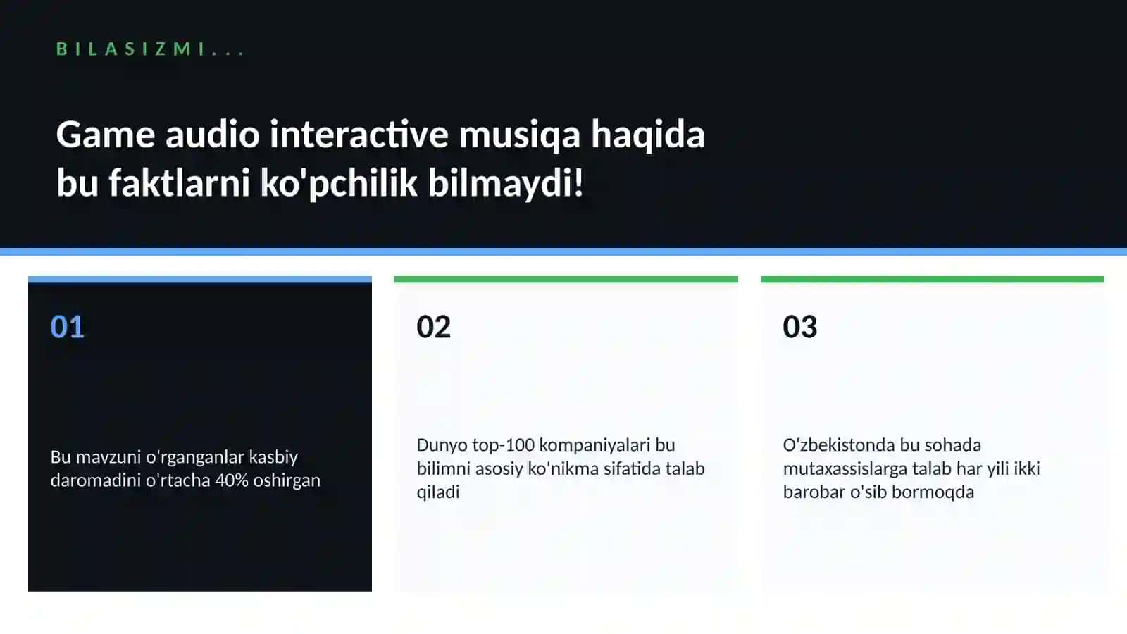 MUSIQA VA AUDIO TEXNOLOGIYALAR 2
