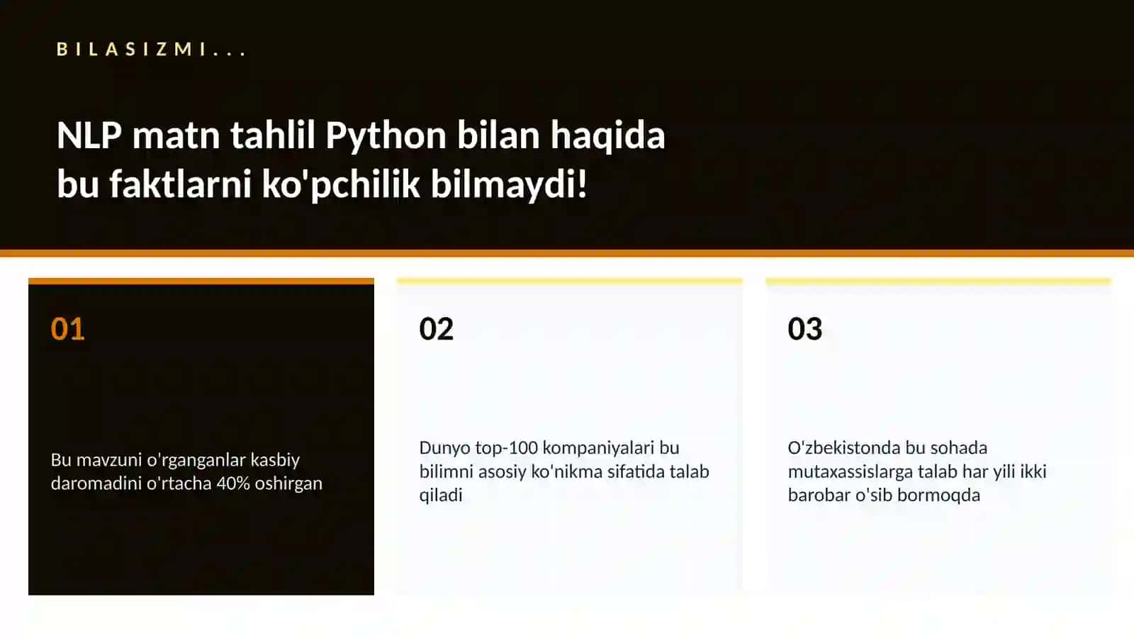 NLP matn tahlil Python bilan 2