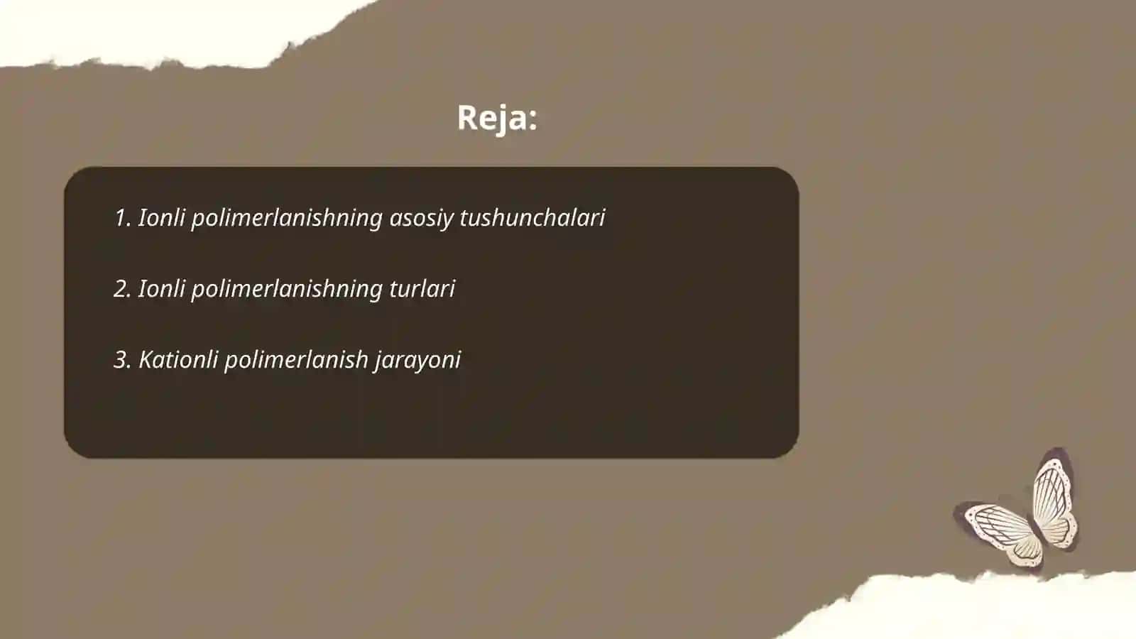 Ionli polimerlanish 2