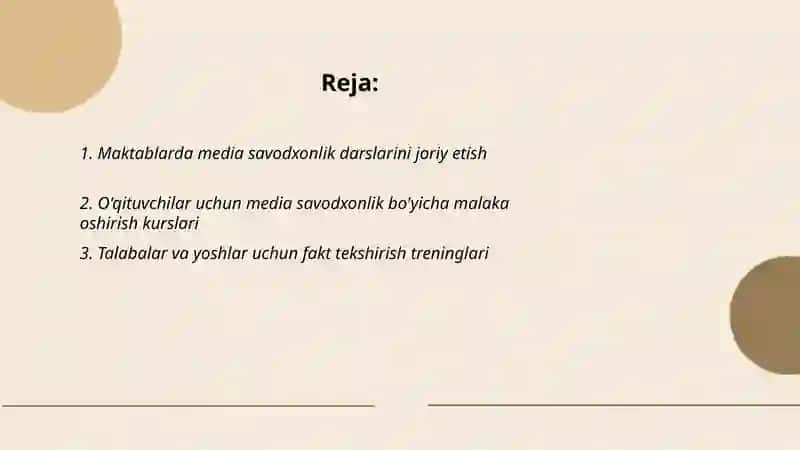 Media savodxonlikni qanday oshirish mumkin 2