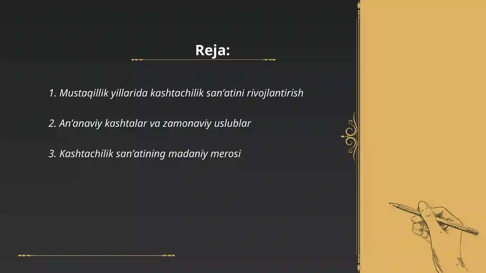 MUSTAQILLIK YILLARIDA KASHTACHILIK SANATI TARIXI 2