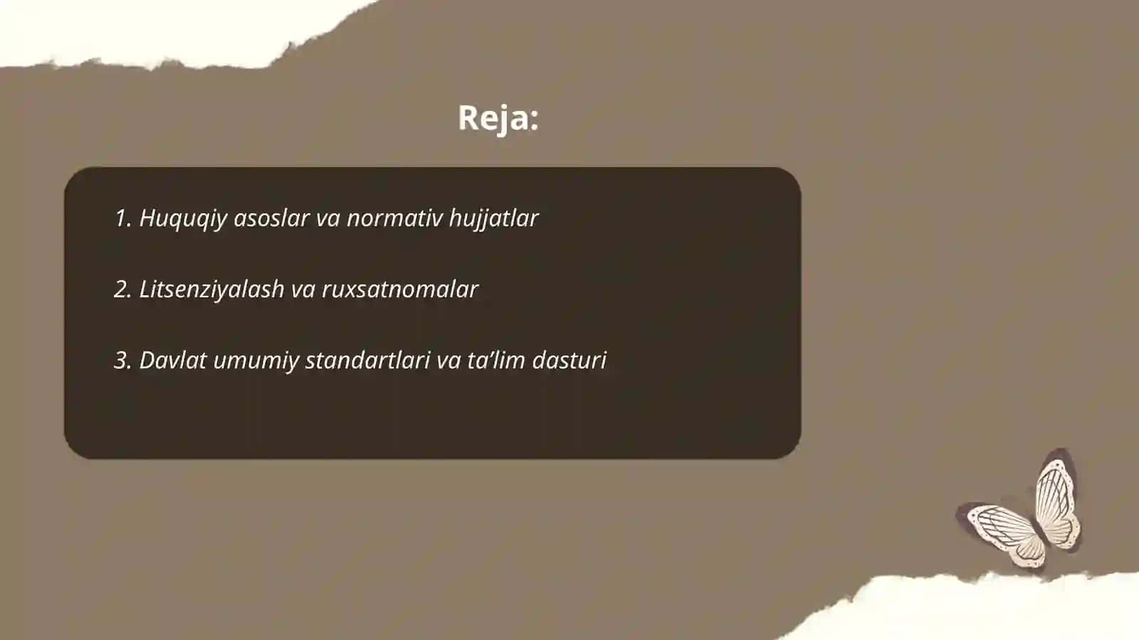 Davlat maktabgacha taʼlim tashkilotlarini tashkil etish 2