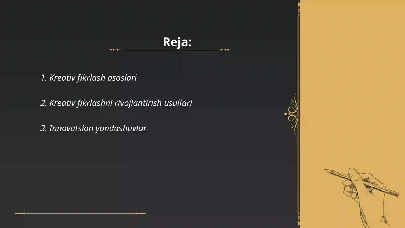 Kreativ fikrlash 2