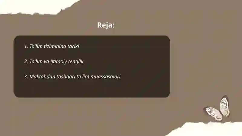 Ta'lim tizimi va ijtimoiy tuzilishi 2