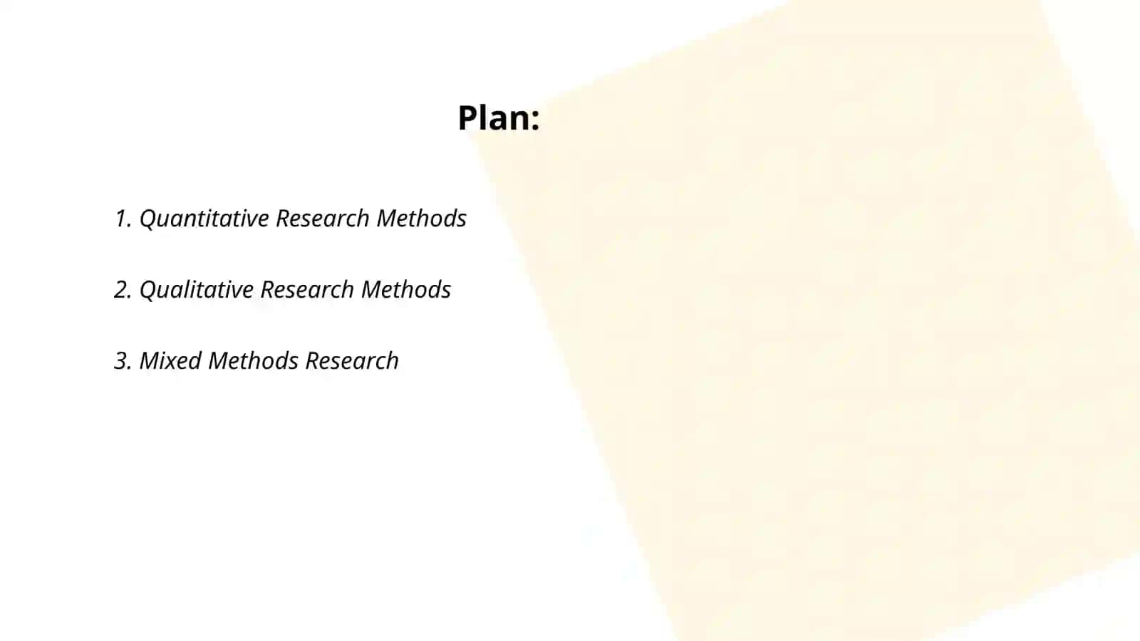 Research Methods 2