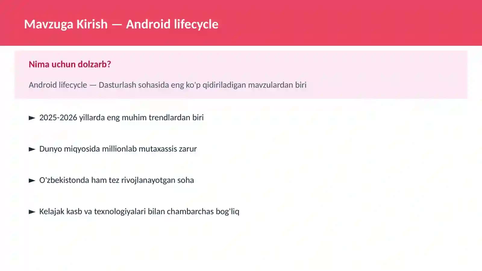 Android lifecycle 2