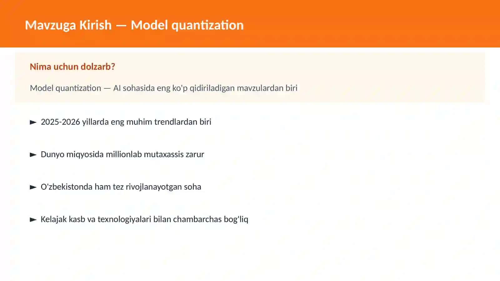 Model quantization 2