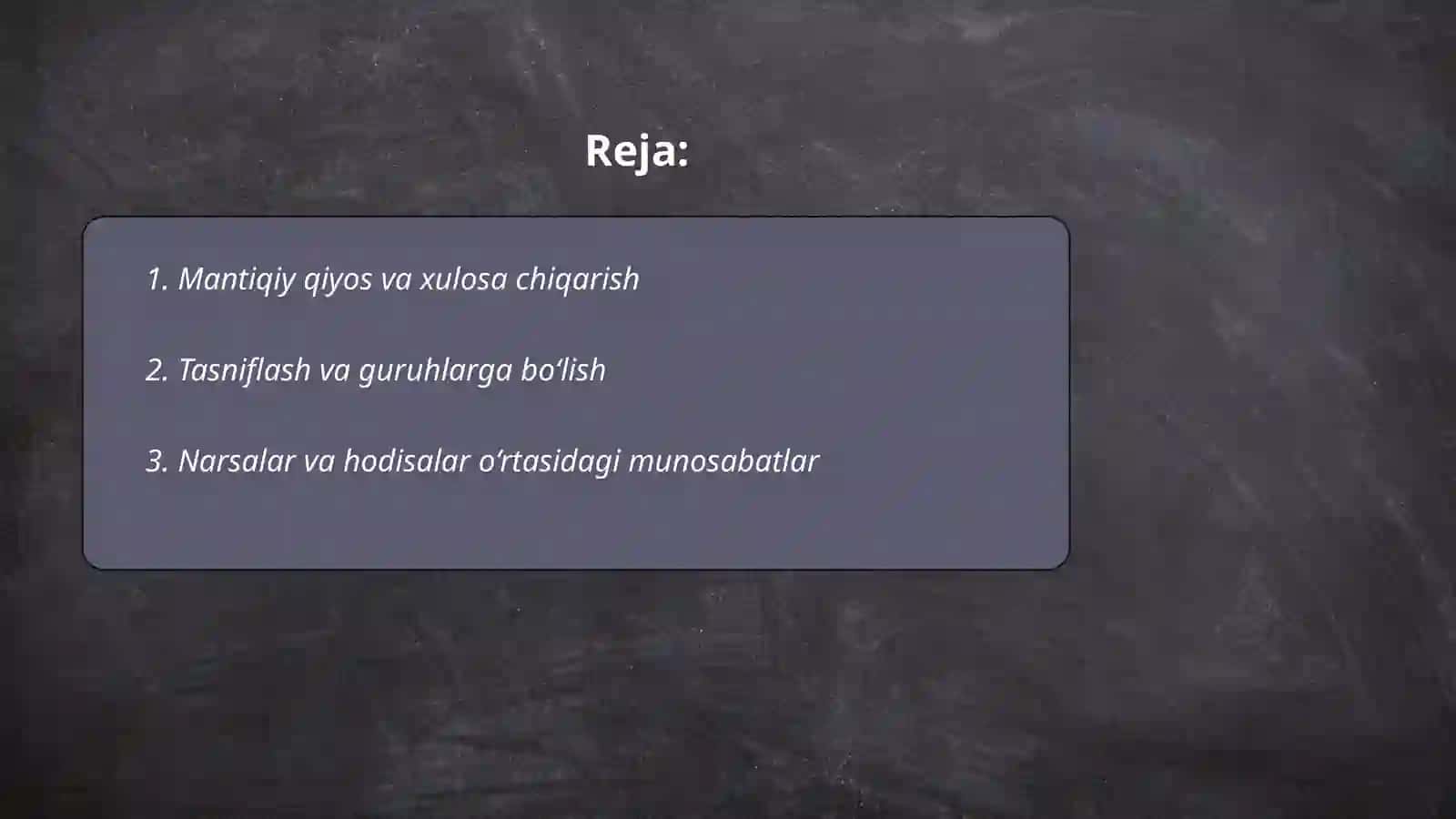 Mantiqiy fikrlashga oid masalalar ustida ishlash 4-sinf 2
