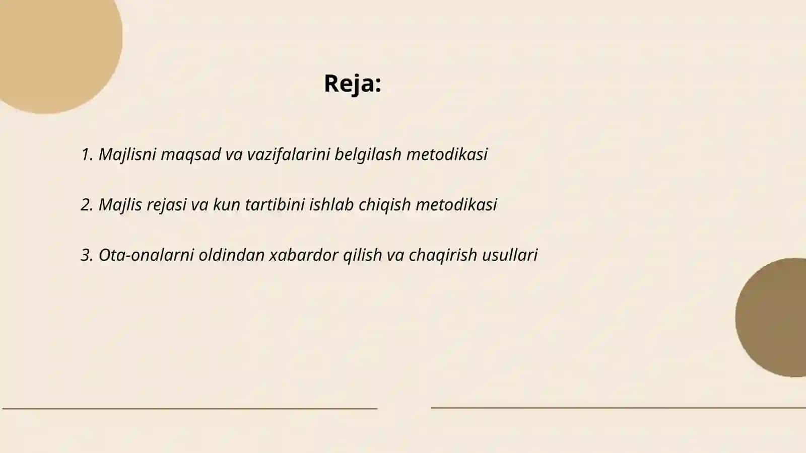 Ota-onalar sinf majlisini tashkil qilish metodikasi 2