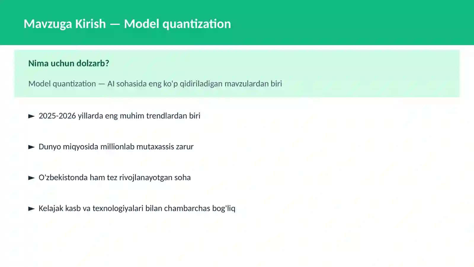 Model quantization 2
