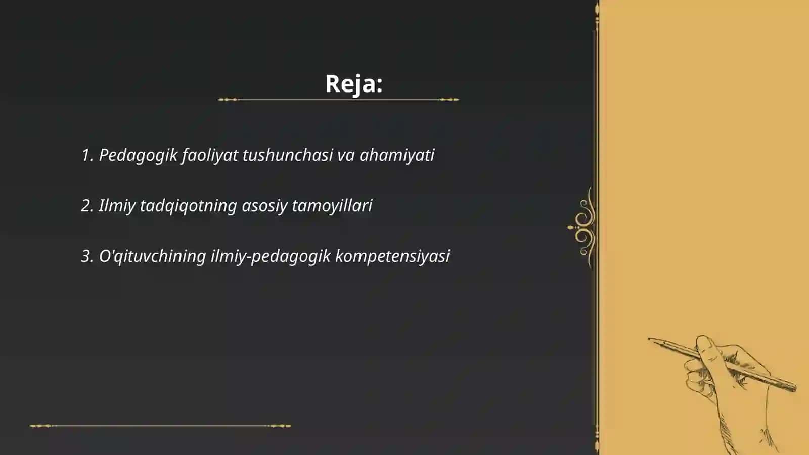 Pedagogik faoliyatni ilmiy tashkil etish 2