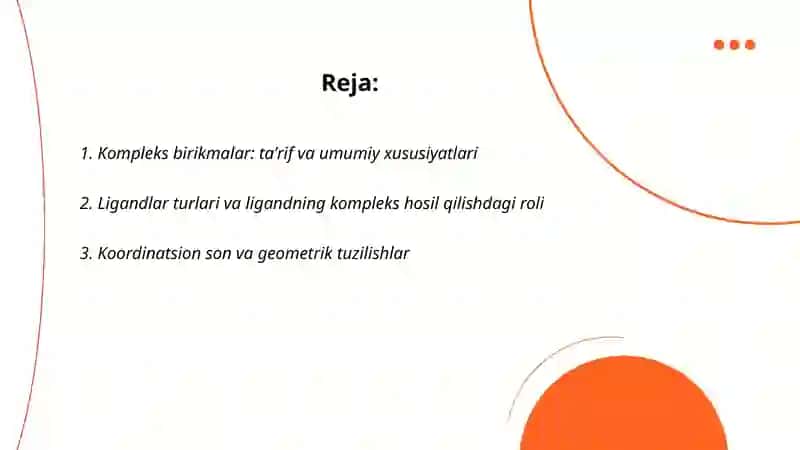 Kompleks birikmalar 2