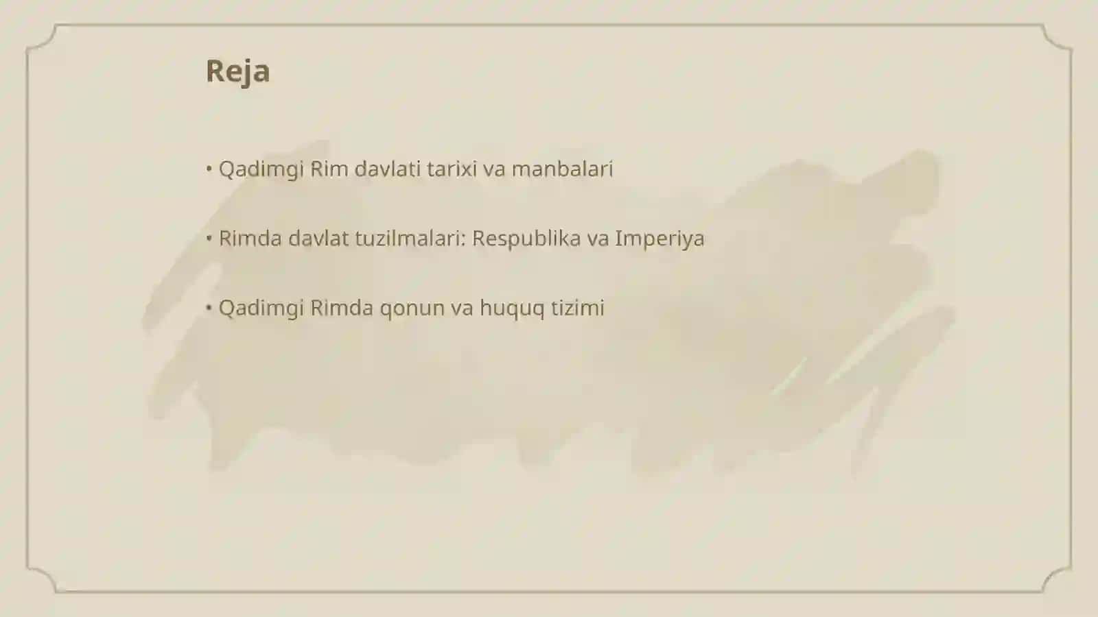 Qadimgi Rimda davlatning tashkil topishi 2