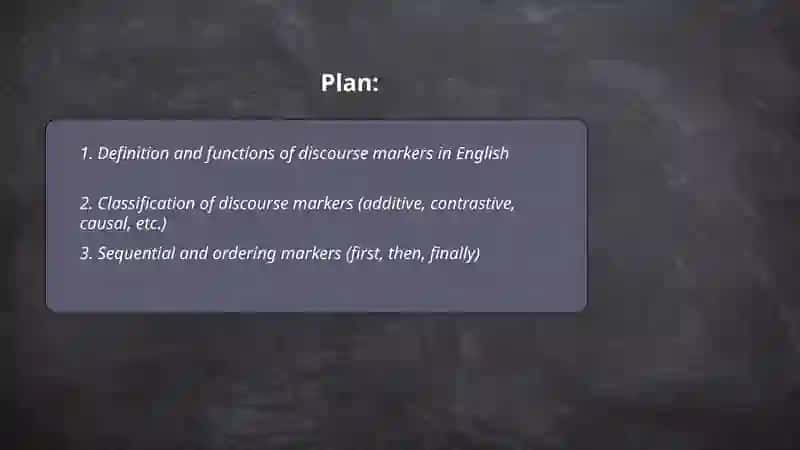 Discourse markers 2