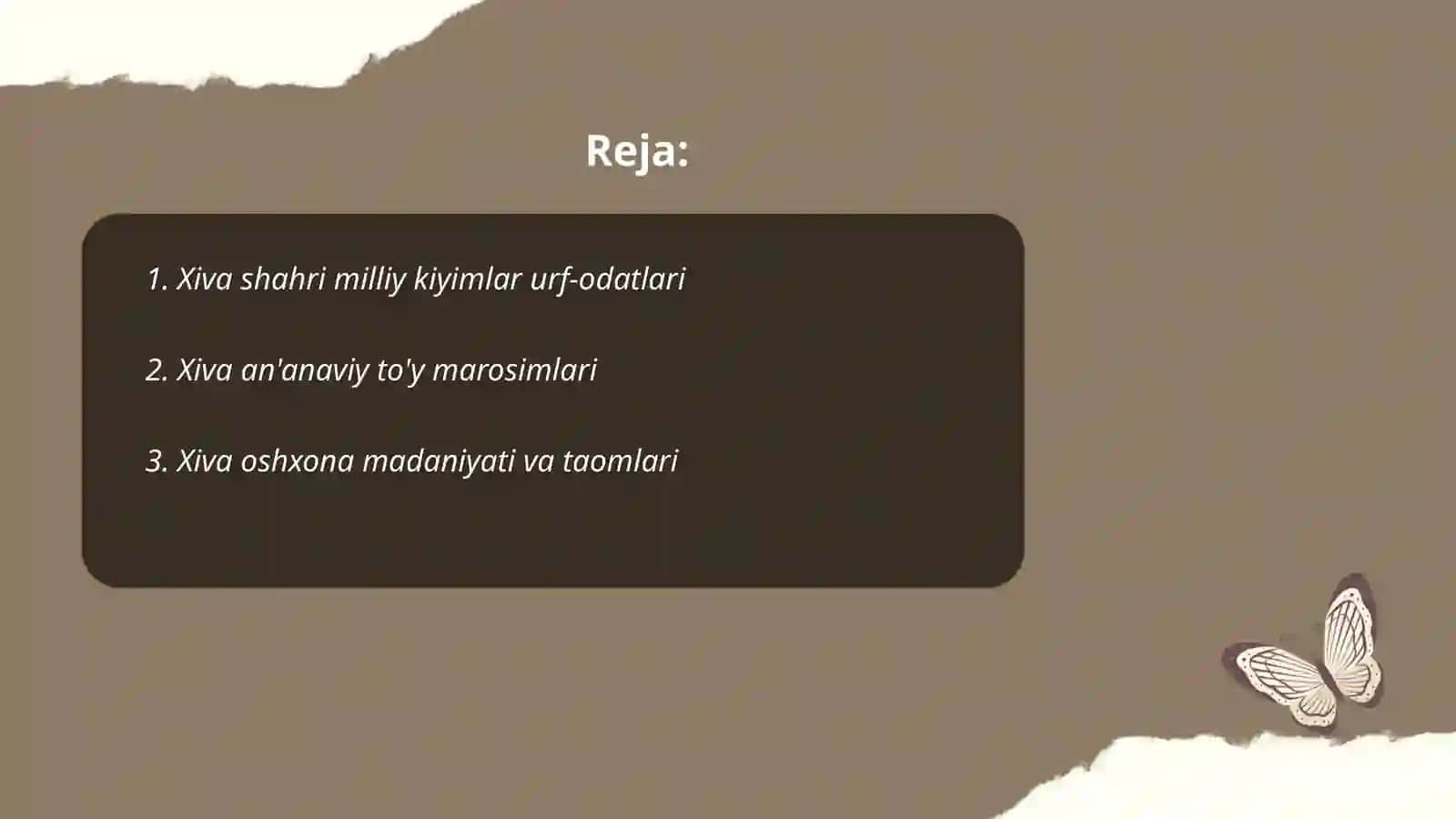Xiva shahri milliy kiyimlar urf-odatlari 2