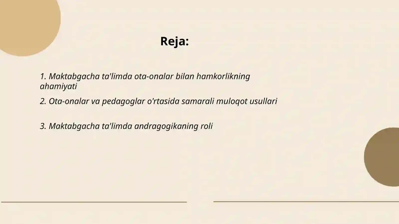 Maktabgacha taʼlim tashkilotining ota - onalar bilan hamkorligining andragogik xususiyatlari 2