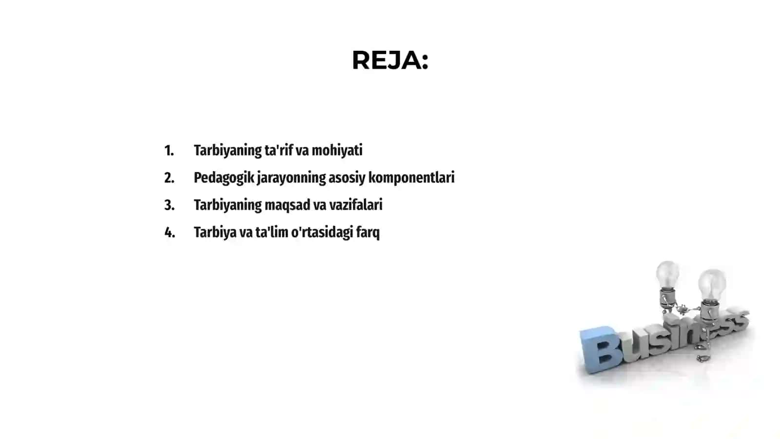 Pedagogik jarayonda tarbiyaning mazmuni 2