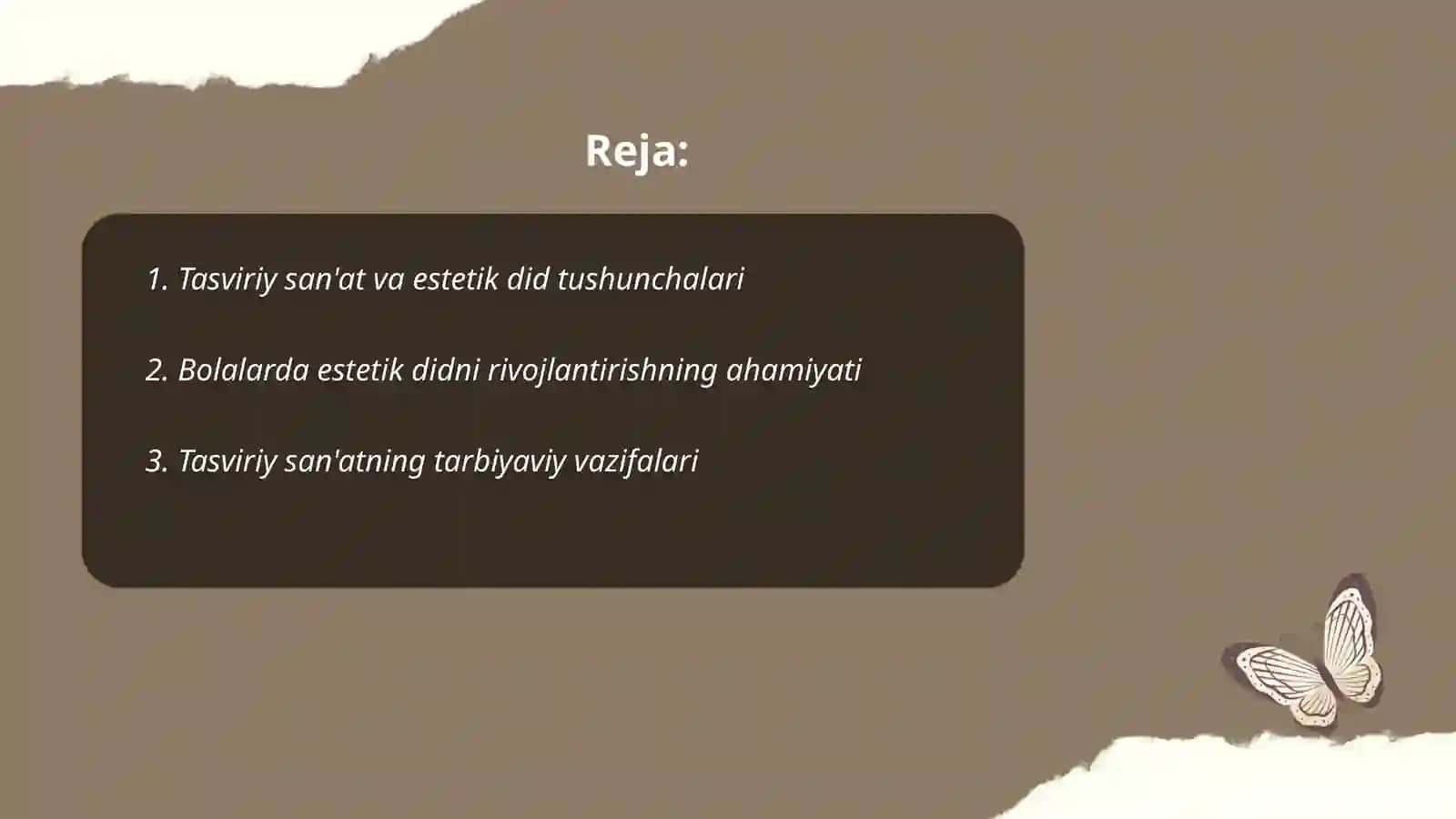 Tasviriy san'at va estetik did tushunchalari 2