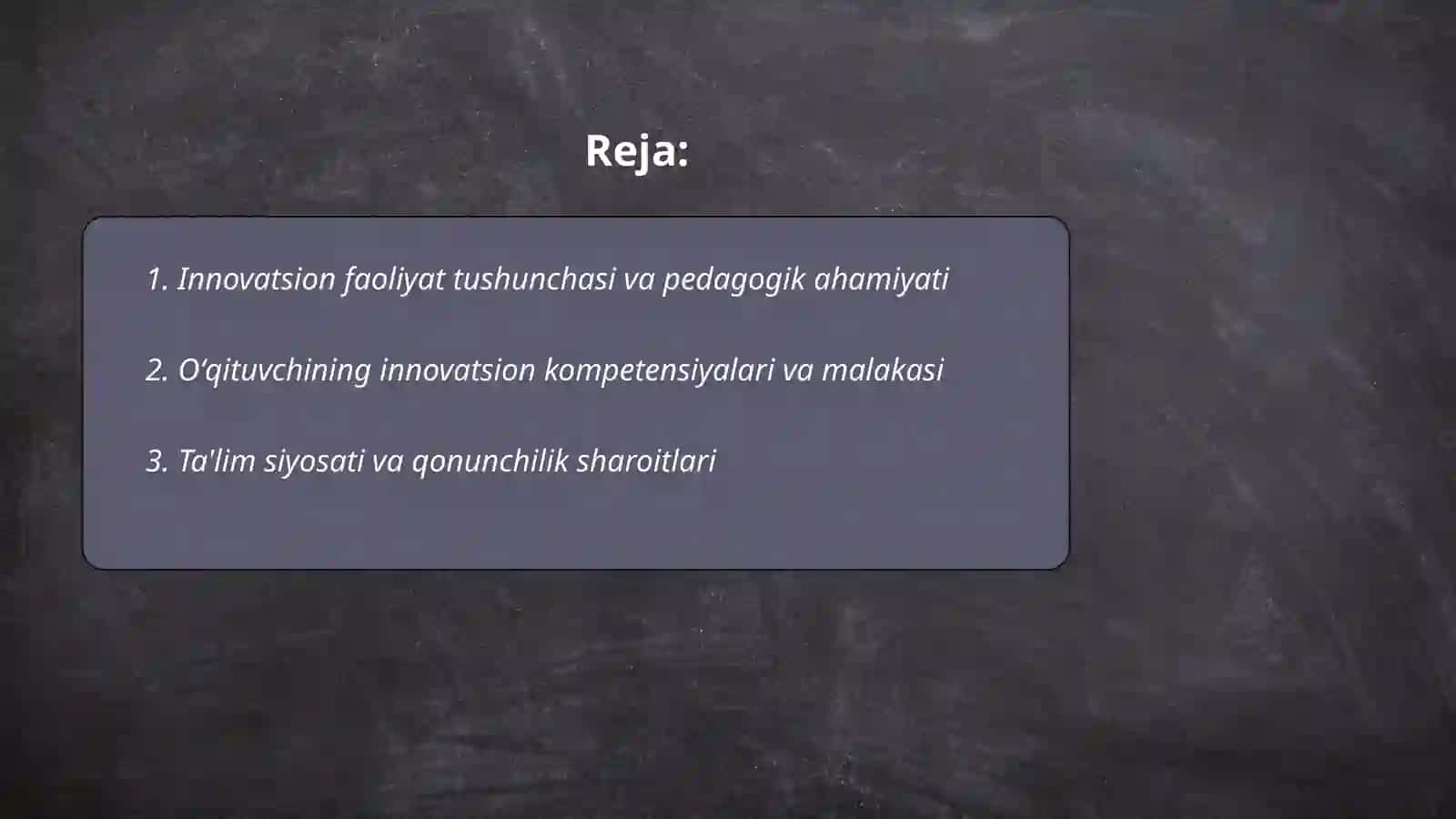 Oʻqituvchining innovatsion faoliyatni shakllantirish shartlari 2
