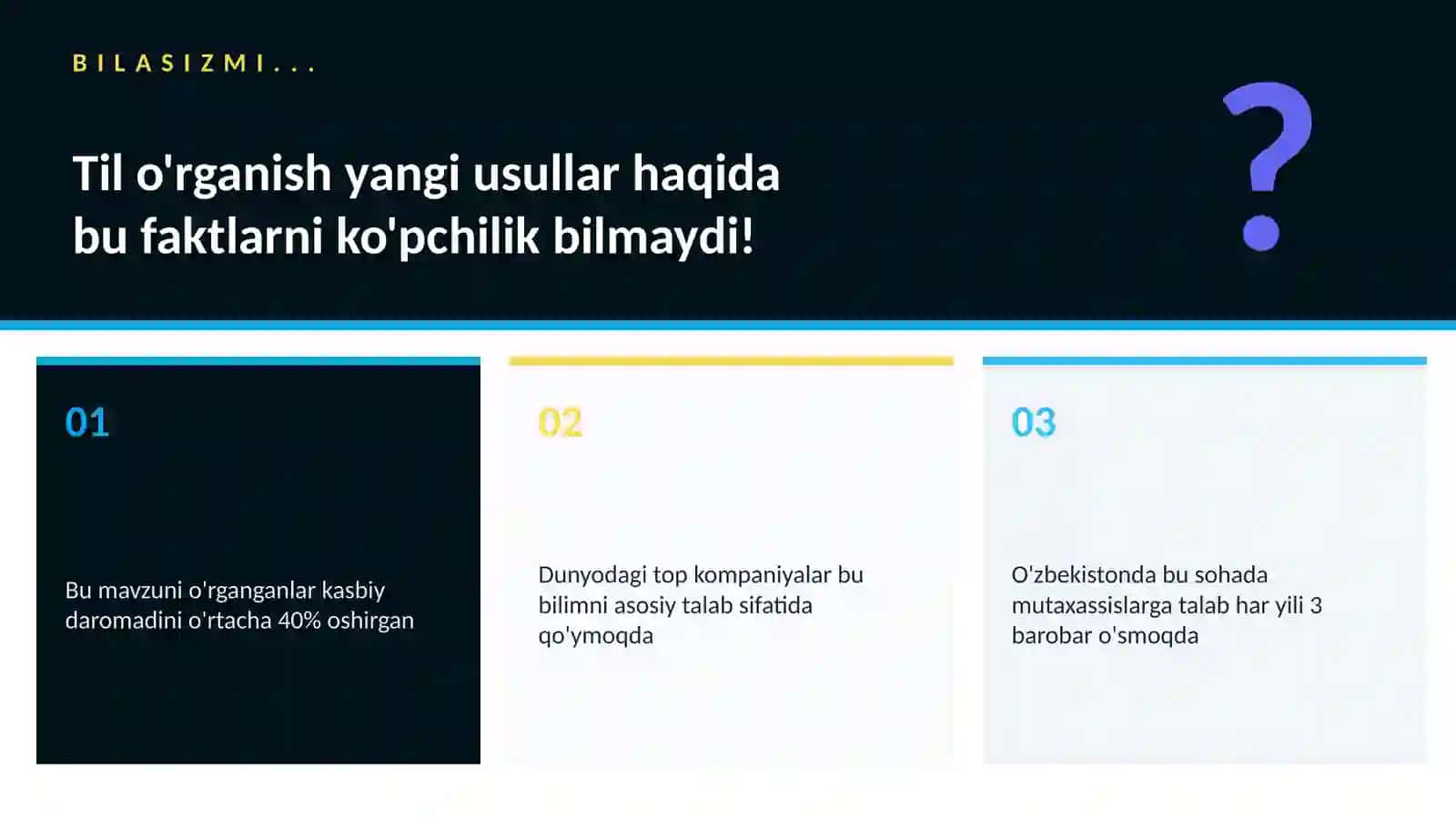Til o'rganish yangi usullar 2
