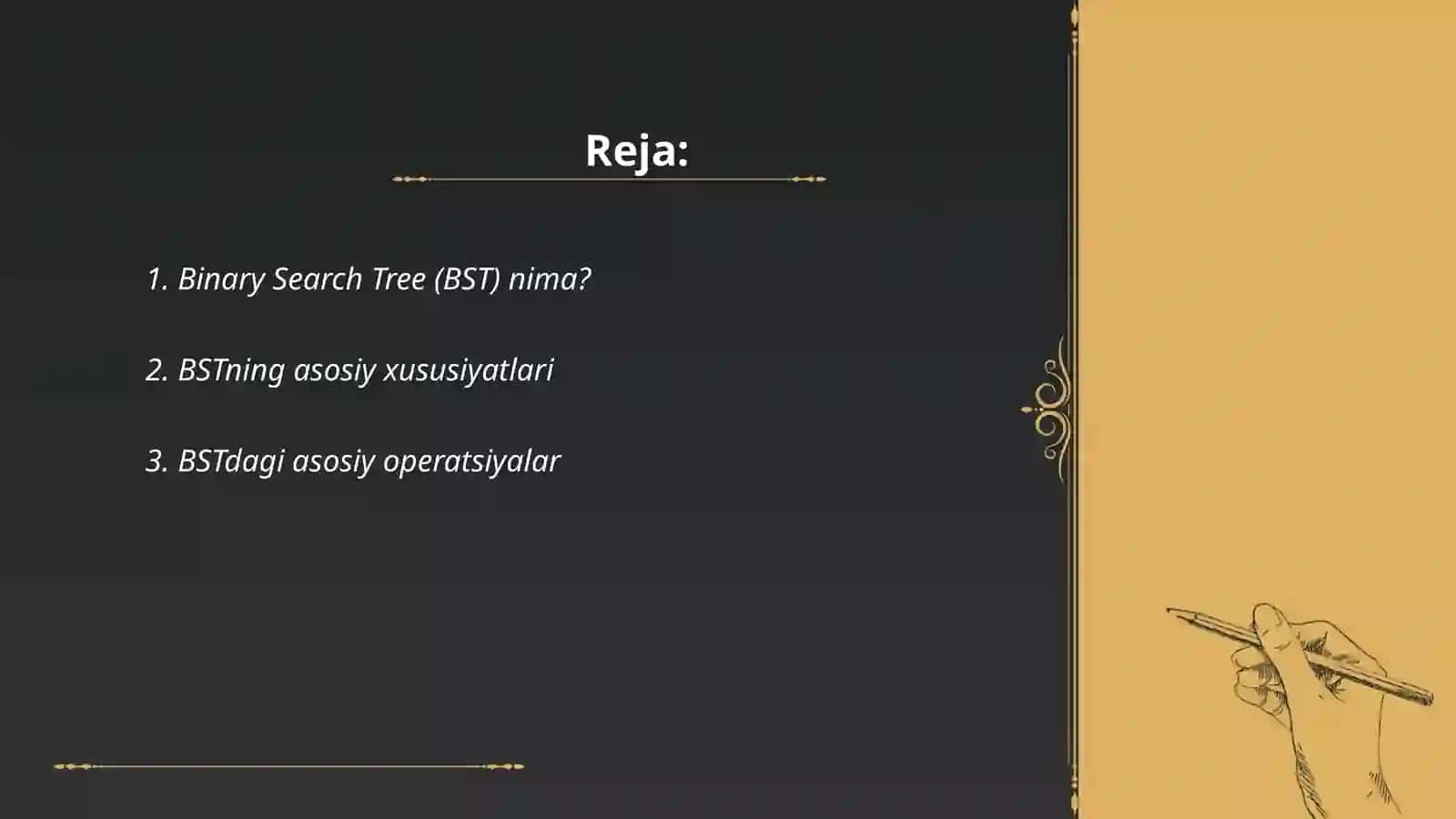 Binary Search Tree (BST) va uning afzalliklari 2