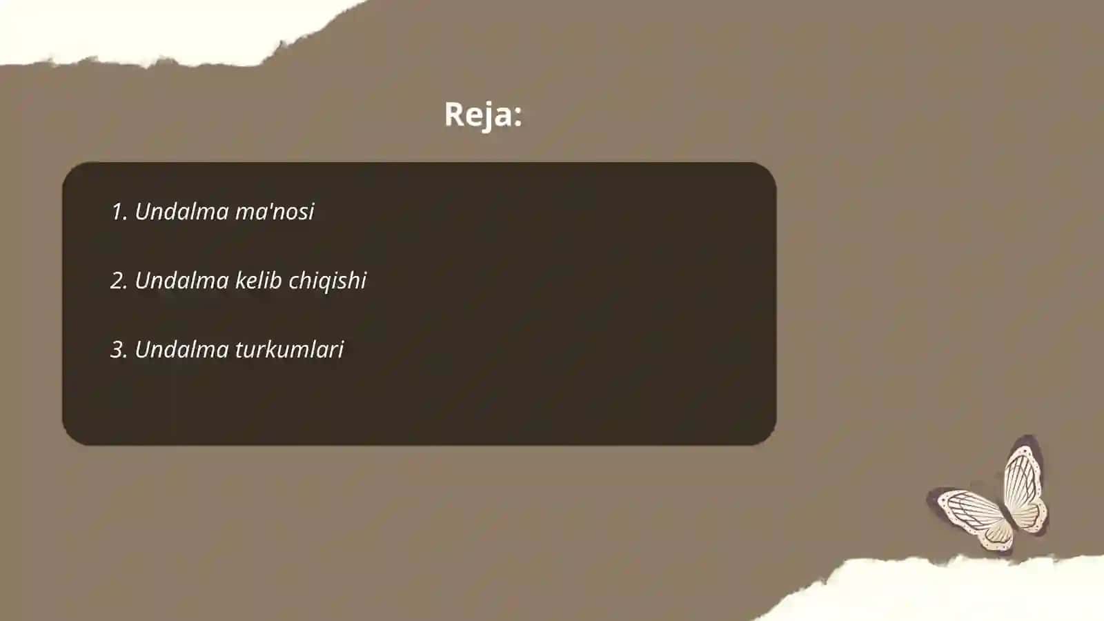 Undalma haqida malumot 2