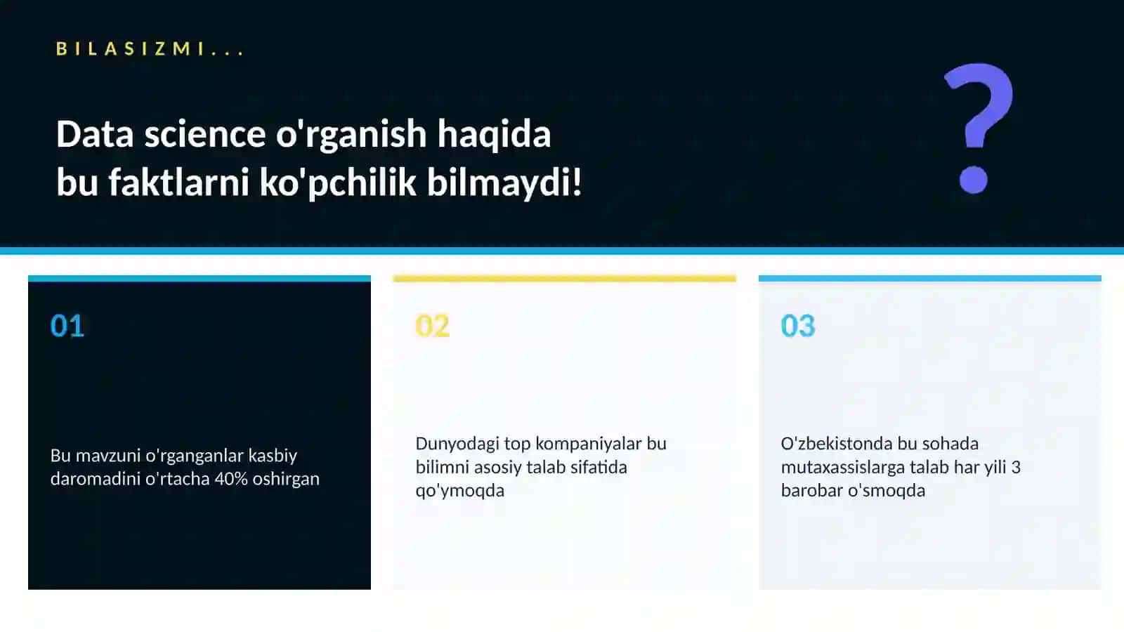Data science o'rganish 2