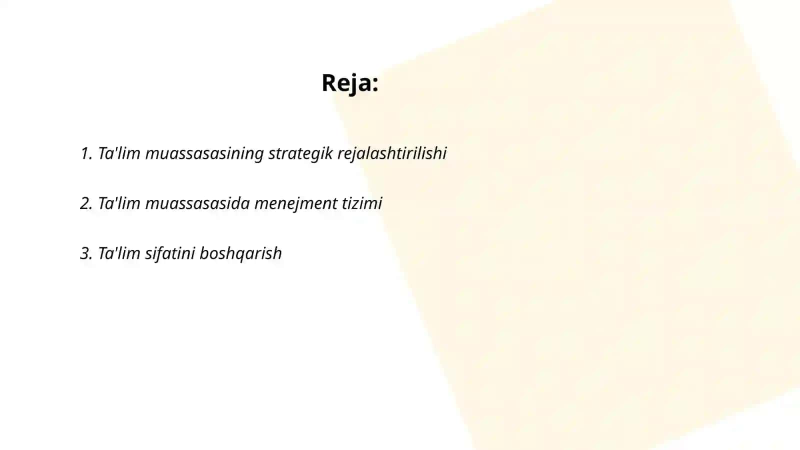 Ta'lim muassasasi menejmenti 2
