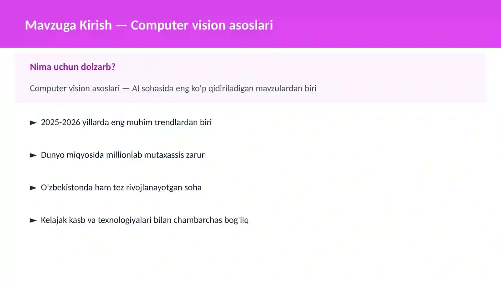 Computer vision asoslari 2