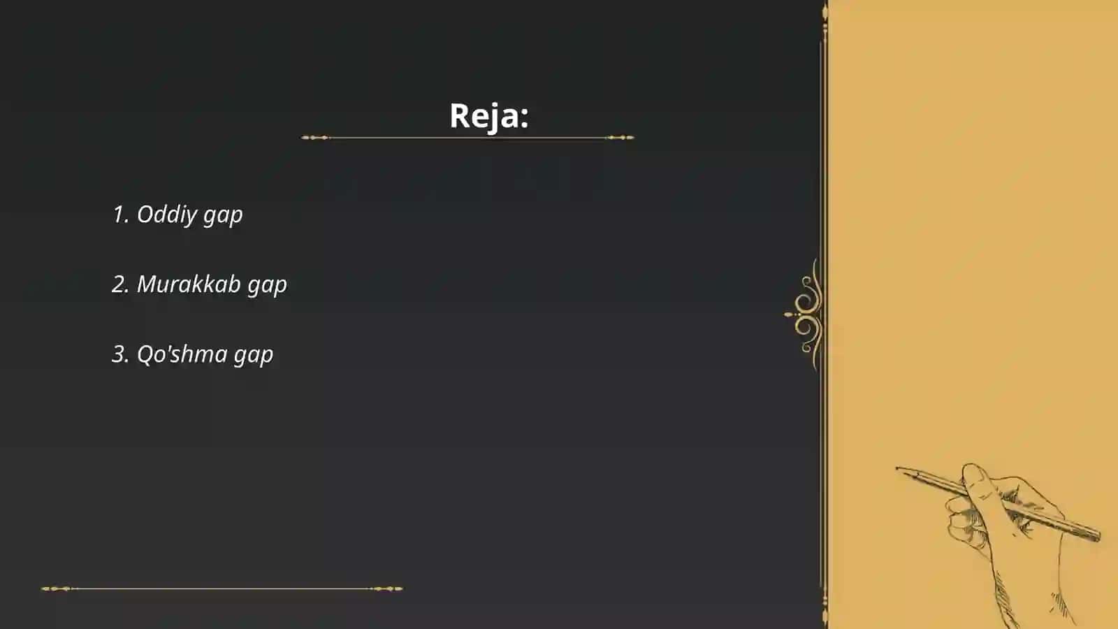 Gap turlari 2