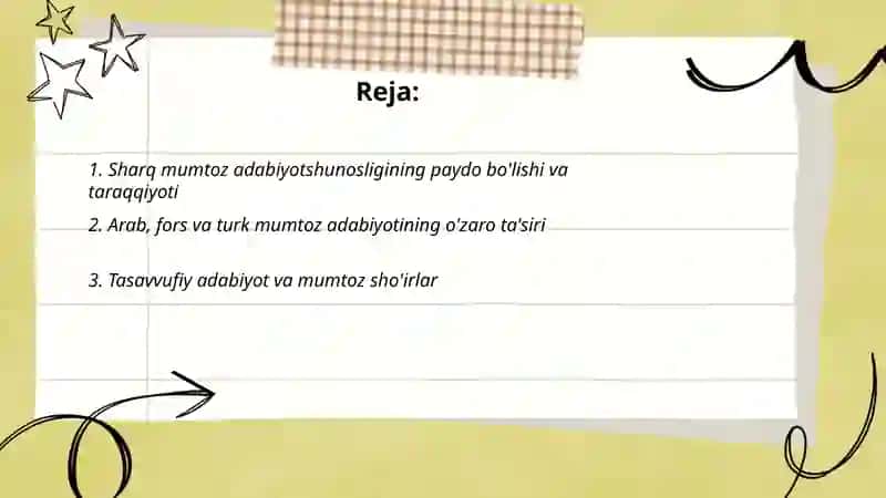 Sharq mumtoz adabiyotshunosligi 2