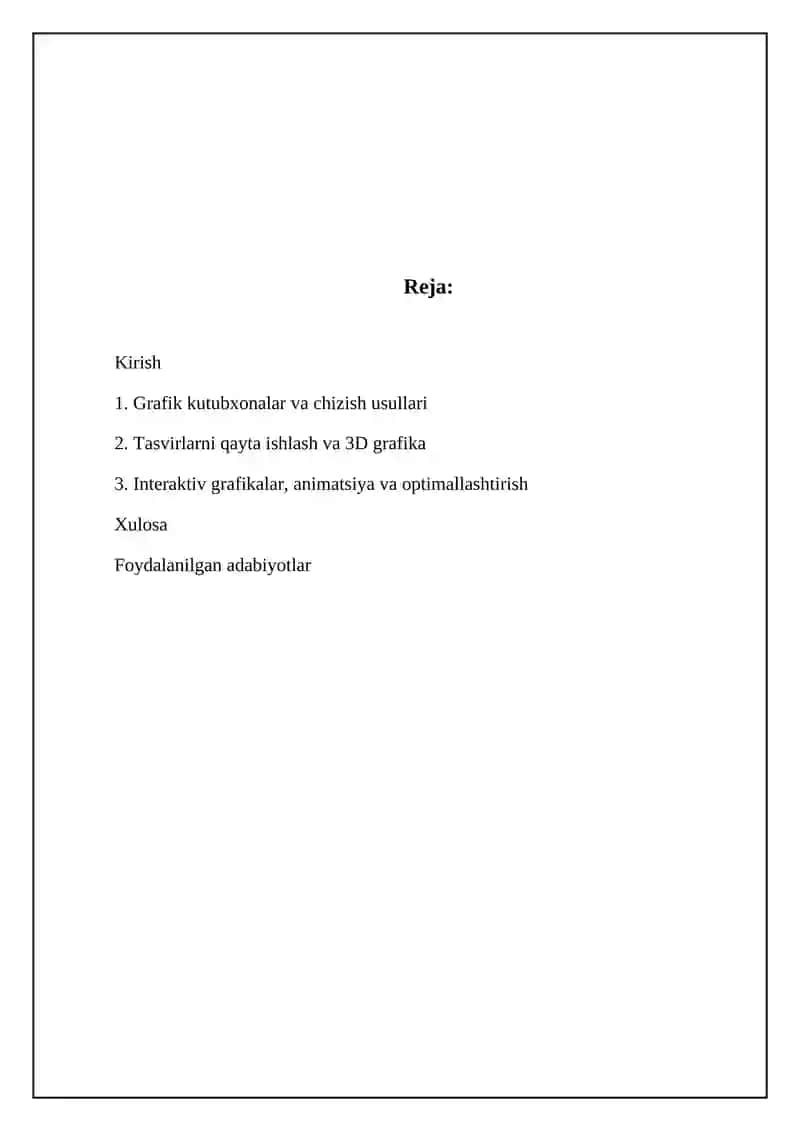 Python dasturlash tillaridagi grafik imkoniyatlar 2