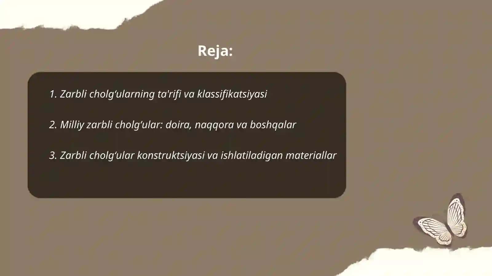 Zarbli cholgʻular 2