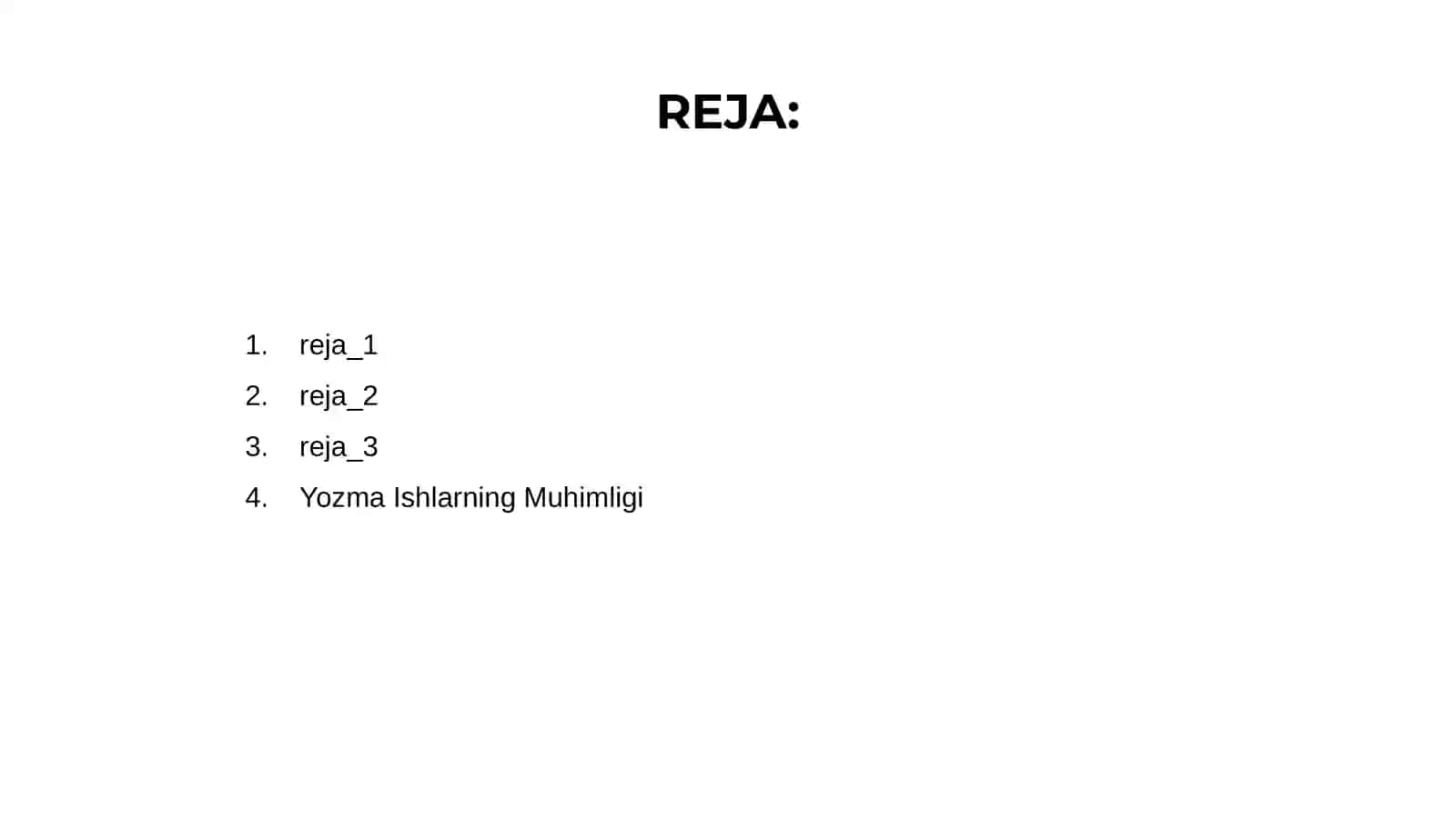 Yozma Ishlarning Muhimligi 2
