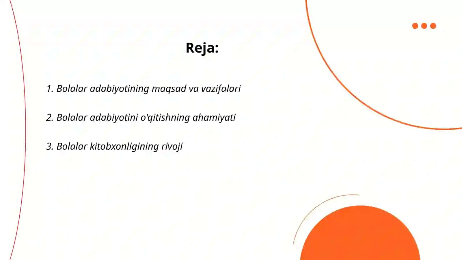 Adabiyot (bolalar adabiyoti) 2