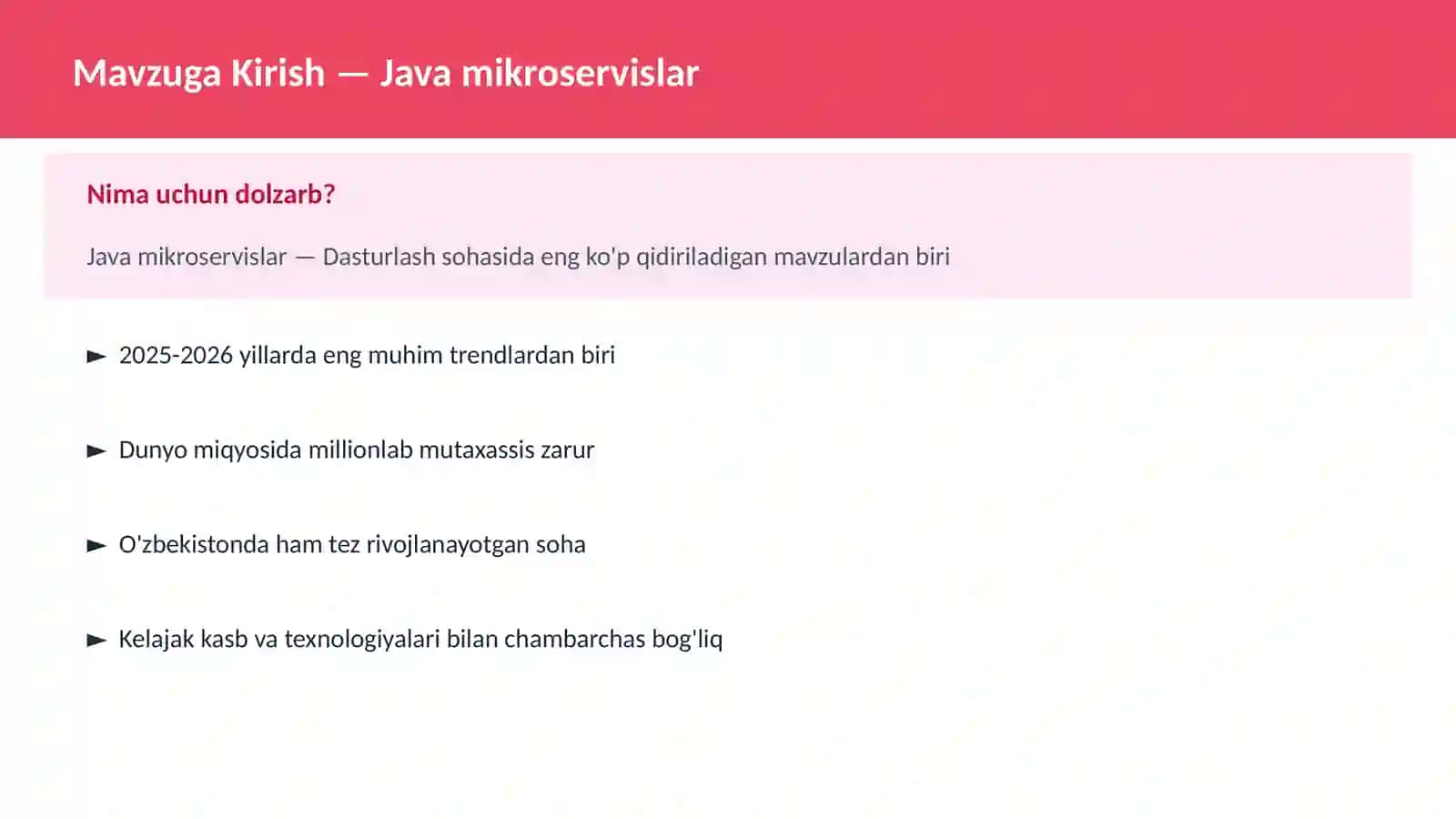 Java mikroservislar 2