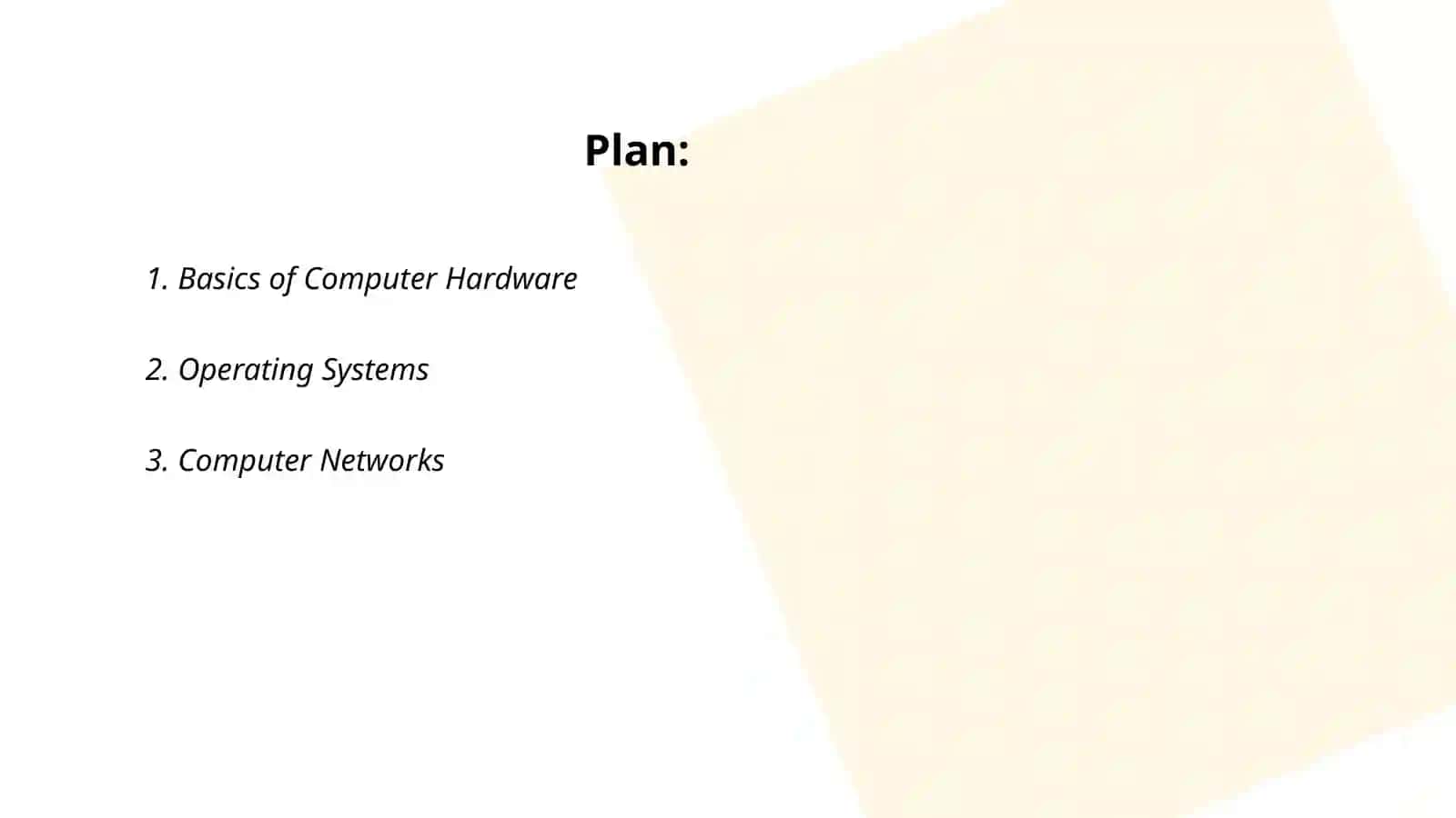 Basics of Computer Hardware 2