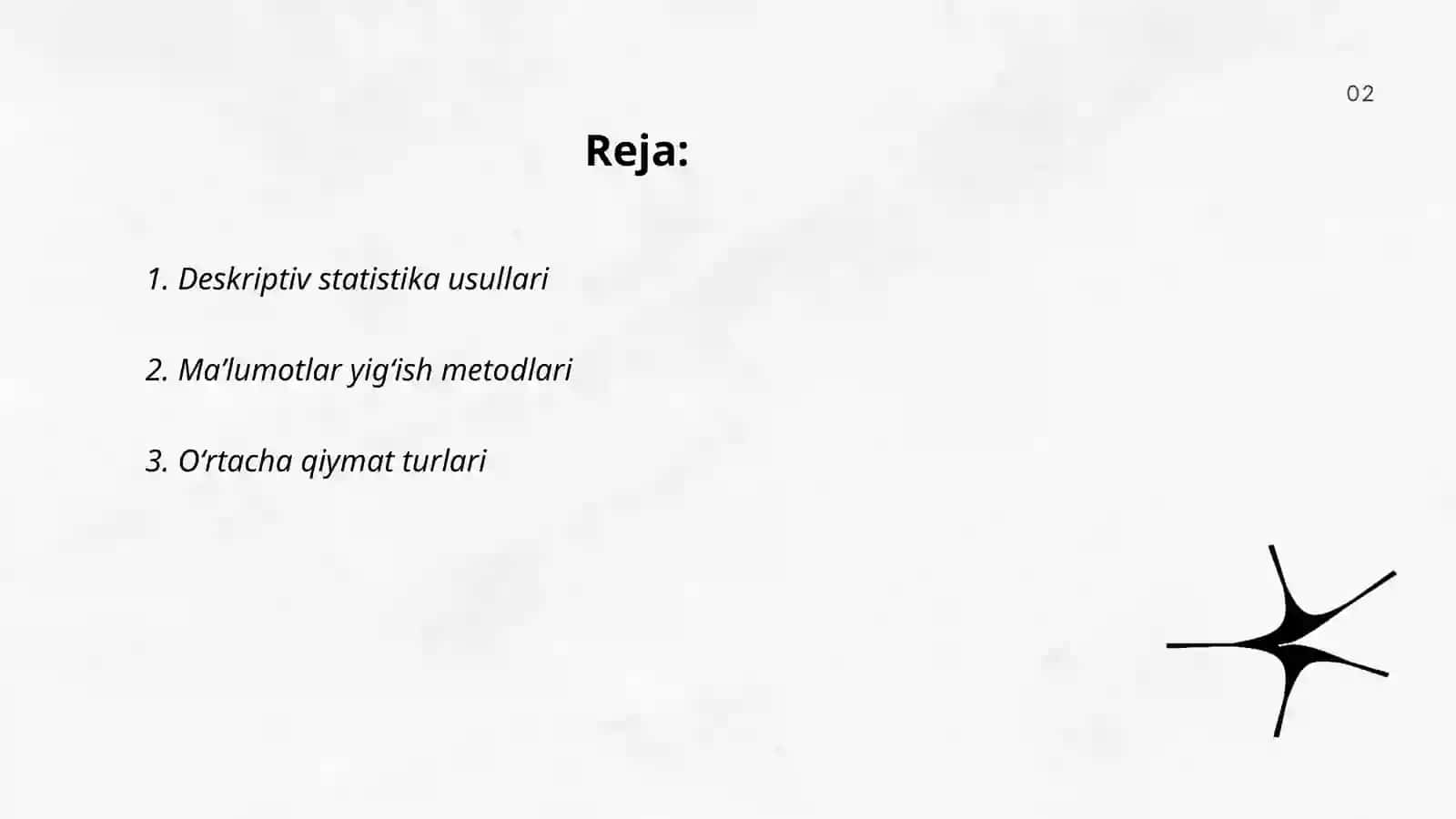 Statistik maʼlumotlarni tasvirlash metodlari 2
