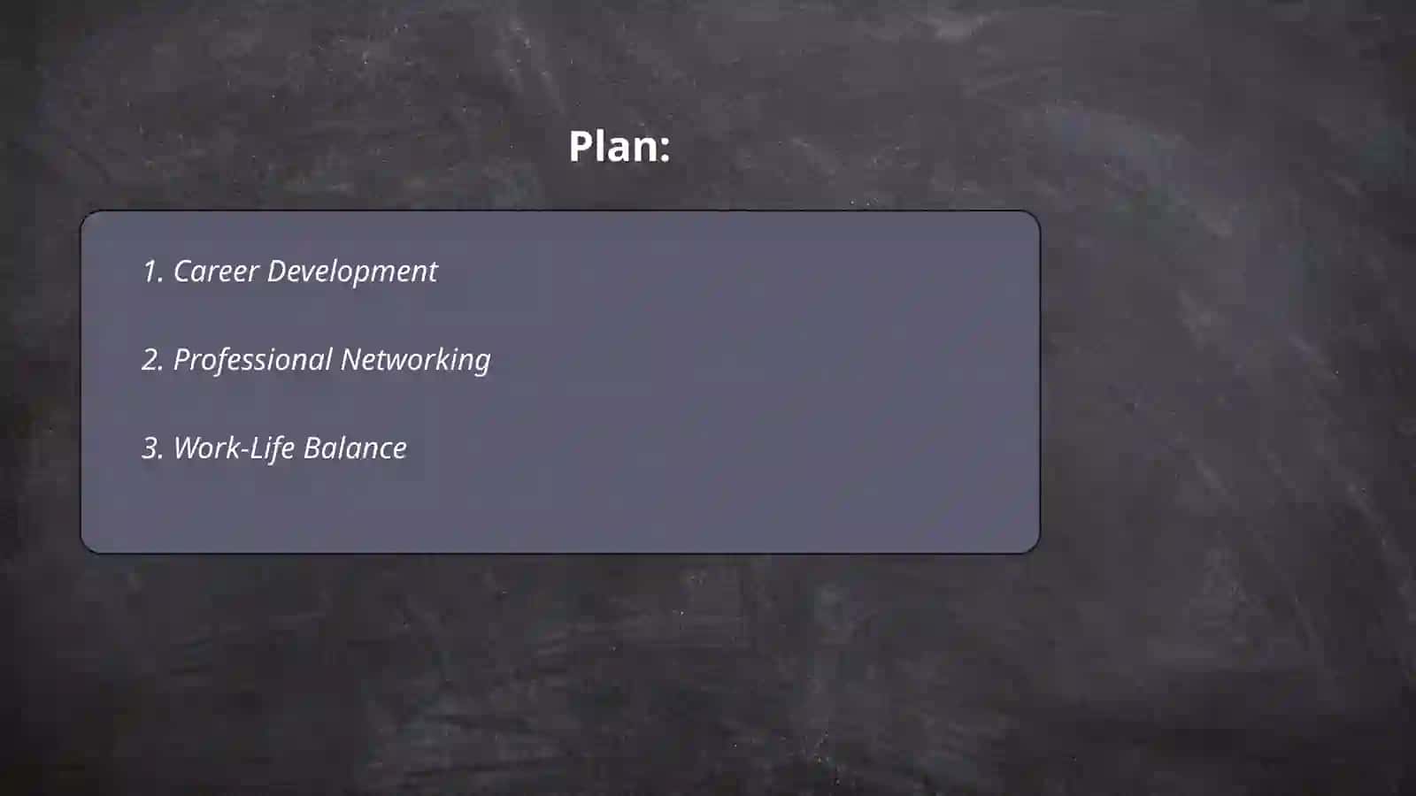 Career Development 2