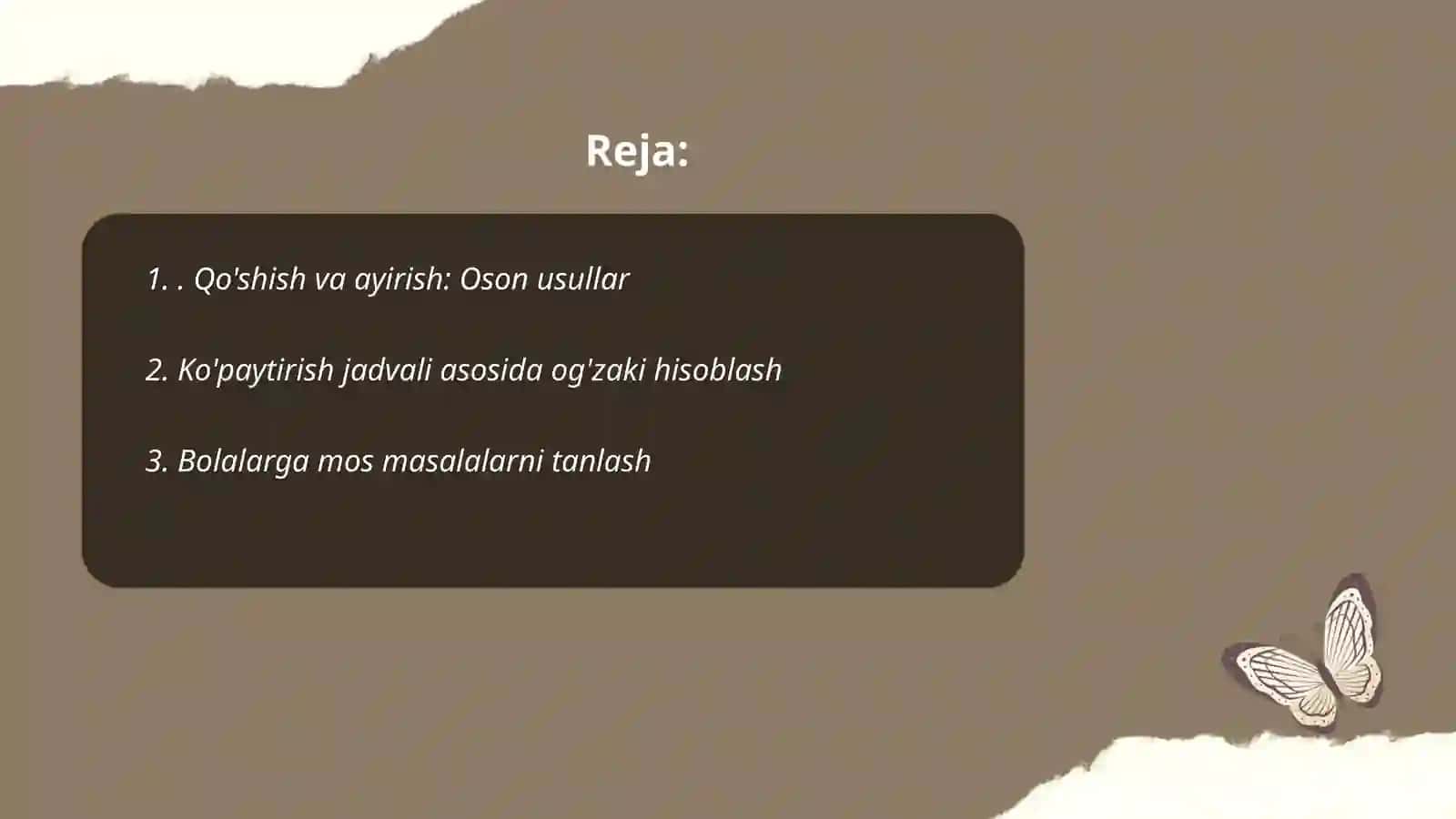 Boshlang'ich sinflarda matematikadan og'zaki hisoblashda o'rgatish metodikasi ( 3-4 sinflar misolida ) 2