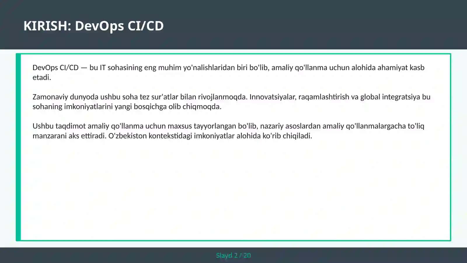 DevOps CI/CD 2