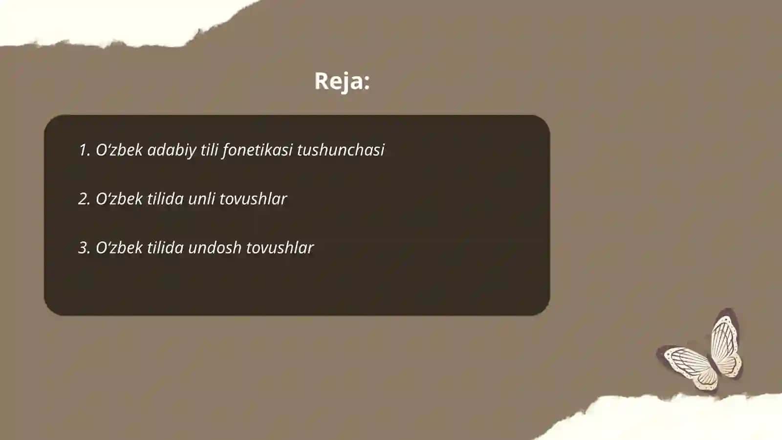 Oʻzbek adabiy tili fonetik sistemasi haqida maʼlumot 2