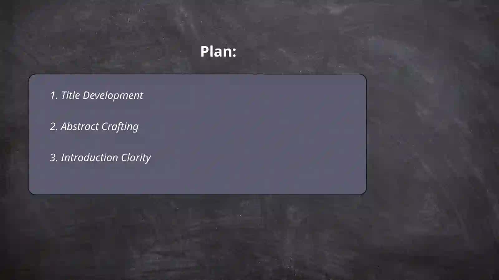 Title Development 2