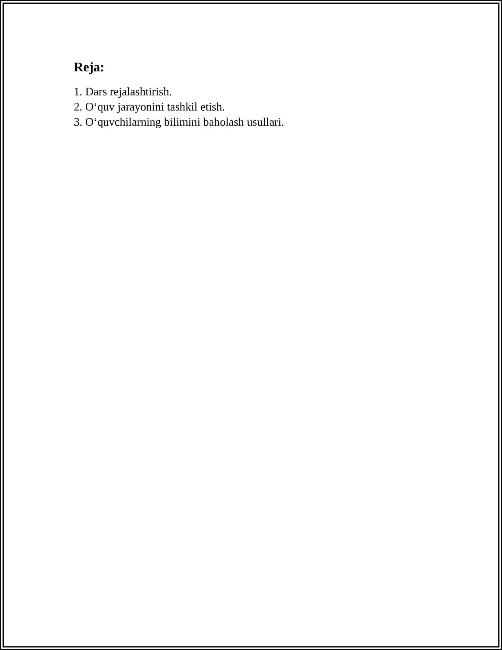 PEDAGOGIK AMALIYOT DAVRIDA KUNDALIK FAOLIYAT 2